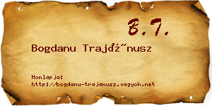 Bogdanu Trajánusz névjegykártya
